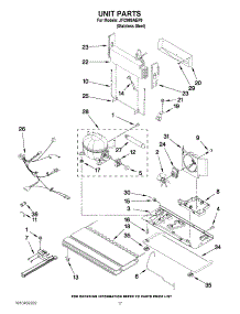 10 - Unit Parts parts for Jenn-Air Refrigerator JFI2089AEP9 from AppliancePartsPros.com