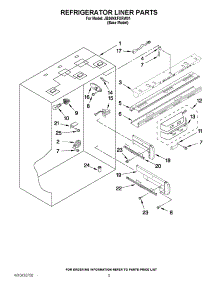 04 - Refrigerator Liner Parts parts for Jenn-Air Refrigerator JB36NXFXRW01 from AppliancePartsPros.com