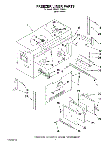 05 - Freezer Liner Parts parts for Jenn-Air Refrigerator JB36NXFXRW01 from AppliancePartsPros.com
