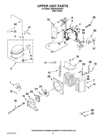 09 - Upper Unit Parts parts for Jenn-Air Refrigerator JB36NXFXRW01 from AppliancePartsPros.com