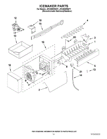 08 - Icemaker Parts parts for Jenn-Air Refrigerator JFC2089WEM7 from AppliancePartsPros.com