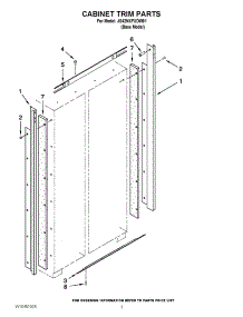 02 - Cabinet Trim Parts parts for Jenn-Air Refrigerator JS42NXFXDW01 from AppliancePartsPros.com