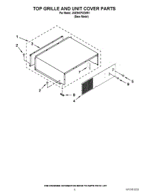 06 - Top Grille And Unit Cover Parts parts for Jenn-Air Refrigerator JS42NXFXDW01 from AppliancePartsPros.com