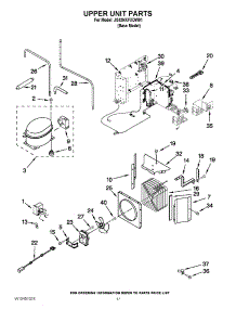 11 - Upper Unit Parts parts for Jenn-Air Refrigerator JS42NXFXDW01 from AppliancePartsPros.com