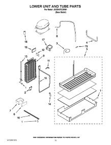 12 - Lower Unit And Tube Parts parts for Jenn-Air Refrigerator JS42NXFXDW01 from AppliancePartsPros.com