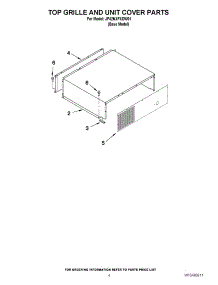 03 - Top Grille And Unit Cover Parts parts for Jenn-Air Refrigerator JF42NXFXDW01 from AppliancePartsPros.com