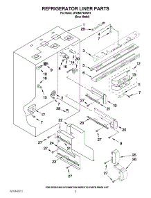 04 - Refrigerator Liner Parts parts for Jenn-Air Refrigerator JF42NXFXDW01 from AppliancePartsPros.com
