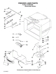 02 - Freezer Liner Parts parts for Jenn-Air Refrigerator JFC2290VEM5 from AppliancePartsPros.com