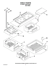 06 - Shelf Parts parts for Jenn-Air Refrigerator JF42NXFXDW01 from AppliancePartsPros.com