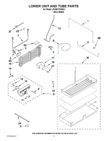 10 - Lower Unit And Tube Parts parts for Jenn-Air Refrigerator JF42NXFXDW01 from AppliancePartsPros.com