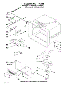 02 - Freezer Liner Parts parts for Jenn-Air Refrigerator JFC2089WEP6 from AppliancePartsPros.com