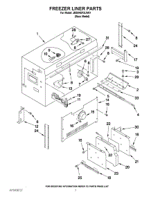 05 - Freezer Liner Parts parts for Jenn-Air Refrigerator JB36NXFXLW01 from AppliancePartsPros.com