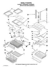 06 - Shelf Parts parts for Jenn-Air Refrigerator JFC2089WEP6 from AppliancePartsPros.com