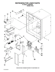 02 - Refrigerator Liner Parts parts for Jenn-Air Refrigerator JFI2089WES5 from AppliancePartsPros.com