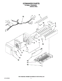 05 - Icemaker Parts parts for Jenn-Air Refrigerator JFI2089WES6 from AppliancePartsPros.com