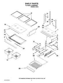 03 - Shelf Parts parts for Jenn-Air Refrigerator JFI2089WES5 from AppliancePartsPros.com