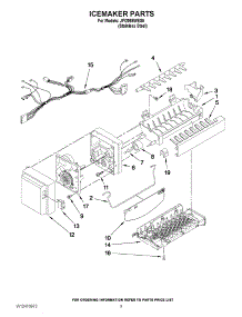 05 - Icemaker Parts parts for Jenn-Air Refrigerator JFI2089WES5 from AppliancePartsPros.com