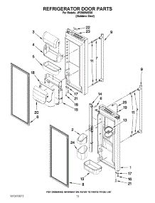 07 - Refrigerator Door Parts parts for Jenn-Air Refrigerator JFI2089WES5 from AppliancePartsPros.com