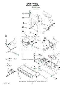 10 - Unit Parts parts for Jenn-Air Refrigerator JFI2089WES5 from AppliancePartsPros.com