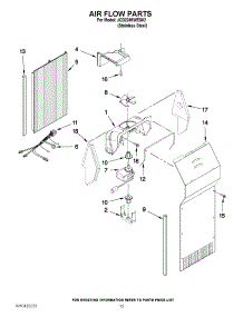 09 - Air Flow Parts parts for Jenn-Air Refrigerator JCD2395WES02 from AppliancePartsPros.com