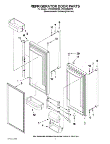 04 - Refrigerator Door Parts parts for Jenn-Air Refrigerator JFC2089WEM5 from AppliancePartsPros.com