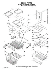 06 - Shelf Parts parts for Jenn-Air Refrigerator JFC2089WEM5 from AppliancePartsPros.com