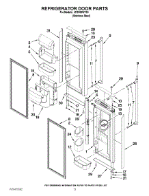 07 - Refrigerator Door Parts parts for Jenn-Air Refrigerator JFI2089WTS3 from AppliancePartsPros.com