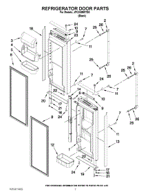 04 - Refrigerator Door Parts parts for Jenn-Air Refrigerator JFC2089WTB3 from AppliancePartsPros.com