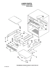 02 - Liner Parts parts for Jenn-Air Refrigerator JUD248CWRS01 from AppliancePartsPros.com