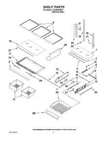 03 - Shelf Parts parts for Jenn-Air Refrigerator JFI2089WES4 from AppliancePartsPros.com