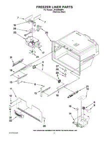 06 - Freezer Liner Parts parts for Jenn-Air Refrigerator JFI2089AEP8 from AppliancePartsPros.com