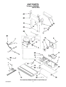 10 - Unit Parts parts for Jenn-Air Refrigerator JFI2089WES4 from AppliancePartsPros.com