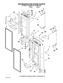 04 - Refrigerator Door Parts parts for Jenn-Air Refrigerator JFC2089WTW2 from AppliancePartsPros.com