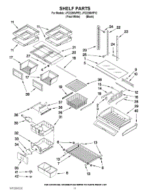 06 - Shelf Parts parts for Jenn-Air Refrigerator JFC2290VPY2 from AppliancePartsPros.com