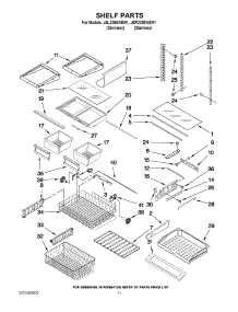 06 - Shelf Parts parts for Jenn-Air Refrigerator JBL2088WEM1 from AppliancePartsPros.com