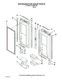 04 - Refrigerator Door Parts parts for Jenn-Air Refrigerator JFC2290VTB2 from AppliancePartsPros.com