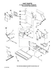 05 - Unit Parts parts for Jenn-Air Refrigerator JFC2089WEP3 from AppliancePartsPros.com