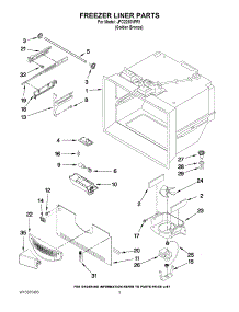 02 - Freezer Liner Parts parts for Jenn-Air Refrigerator JFC2290VPR1 from AppliancePartsPros.com