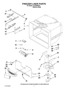 02 - Freezer Liner Parts parts for Jenn-Air Refrigerator JFC2290VEP4 from AppliancePartsPros.com