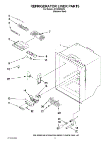 03 - Refrigerator Liner Parts parts for Jenn-Air Refrigerator JFC2290VEP4 from AppliancePartsPros.com