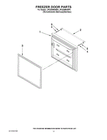 07 - Freezer Door Parts parts for Jenn-Air Refrigerator JFC2089WEP3 from AppliancePartsPros.com