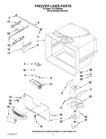 02 - Freezer Liner Parts parts for Jenn-Air Refrigerator JFC2290VEM4 from AppliancePartsPros.com
