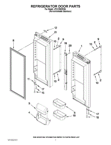 04 - Refrigerator Door Parts parts for Jenn-Air Refrigerator JFC2290VEM4 from AppliancePartsPros.com