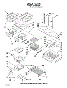 06 - Shelf Parts parts for Jenn-Air Refrigerator JFC2290VEM4 from AppliancePartsPros.com