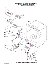 03 - Refrigerator Liner Parts parts for Jenn-Air Refrigerator JFC2089WEM3 from AppliancePartsPros.com