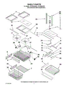 06 - Shelf Parts parts for Jenn-Air Refrigerator JFC2089WEM3 from AppliancePartsPros.com