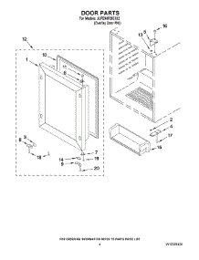 03 - Door Parts parts for Jenn-Air Refrigerator JUR248RBCX02 from AppliancePartsPros.com