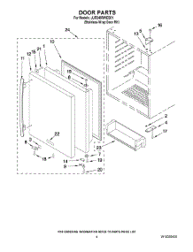 03 - Door Parts parts for Jenn-Air Refrigerator JUR248RWES01 from AppliancePartsPros.com