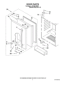 03 - Door Parts parts for Jenn-Air Refrigerator JUR248LWES01 from AppliancePartsPros.com