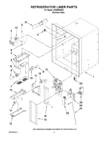 02 - Refrigerator Liner Parts parts for Jenn-Air Refrigerator JFI2089WES2 from AppliancePartsPros.com